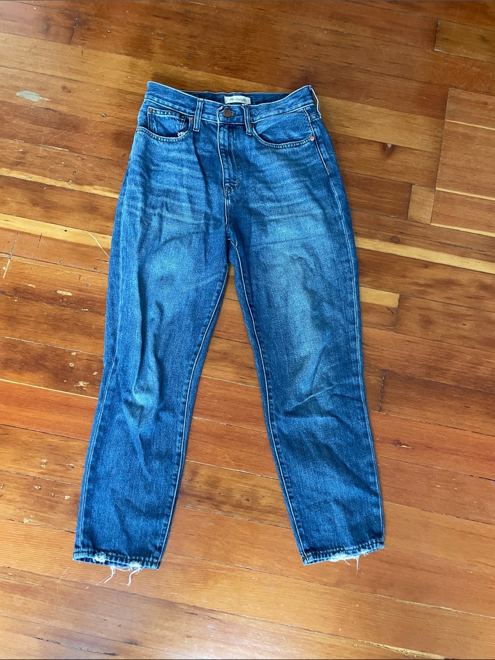 Madewell Blue Straight-Leg Jeans - Picture 2 of 5